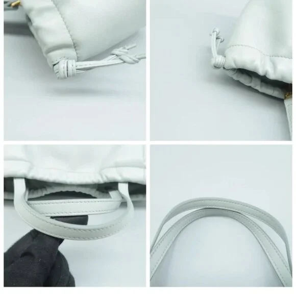 100% Authentic CELINE Blue Leather Satchel - Picture 7 of 12